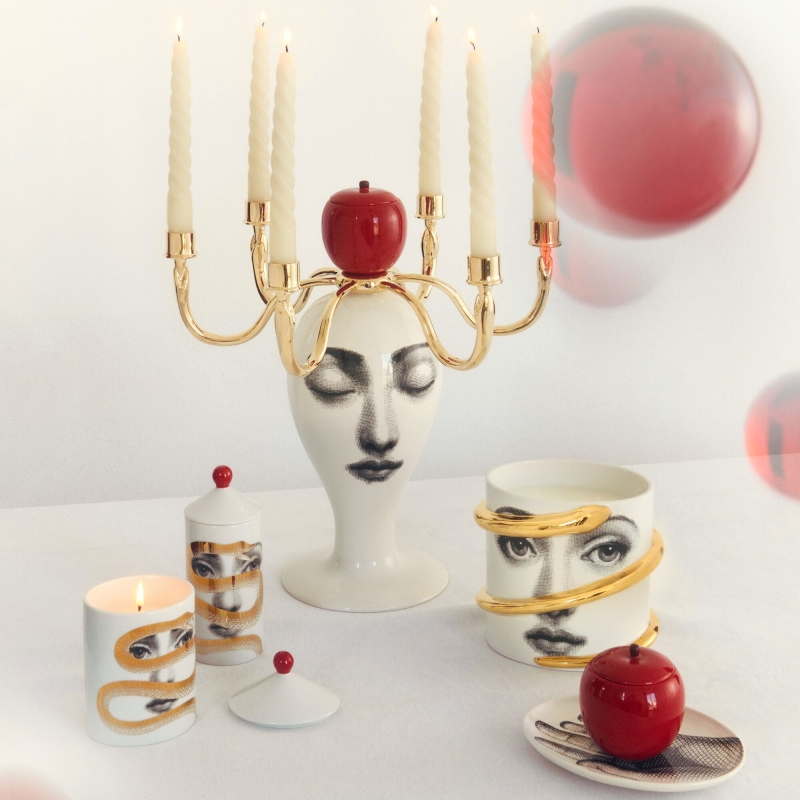 Fornasetti Vela Perfumada AL BUIO Peccato Originale Décor -
