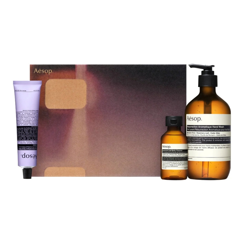 Aesop Screen 3. Set de productos